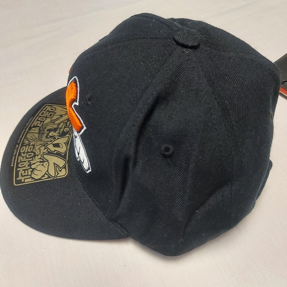 NWT Mgoood Korean Black Orange Baseball Hat Cap Size 58/ Medium - Picture 6 of 9